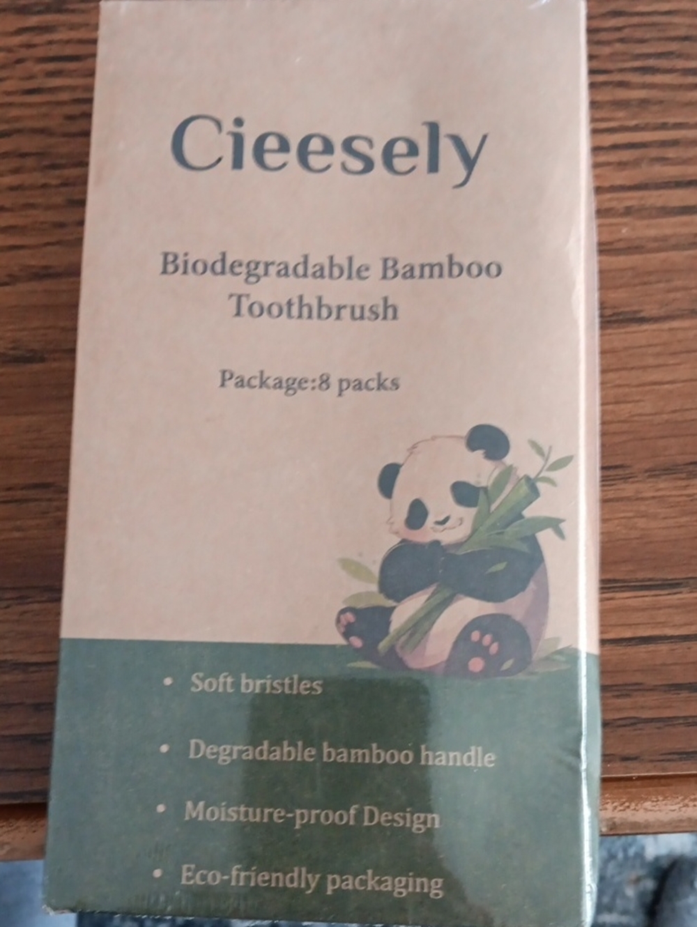 Biodegradable Bamboo Toothbrushes 8pk. New Sealed.